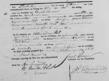 Afbeelding van overlijdensakte van Cornelis Veerman, overleden 1827